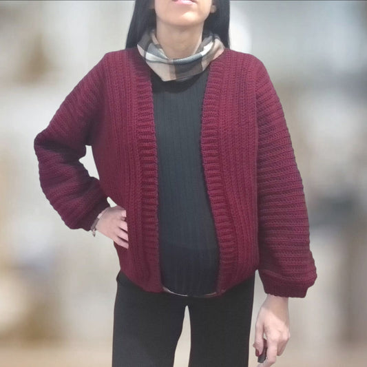 Cardigan mujer Everyday tejido a ganchillo_Idealium
