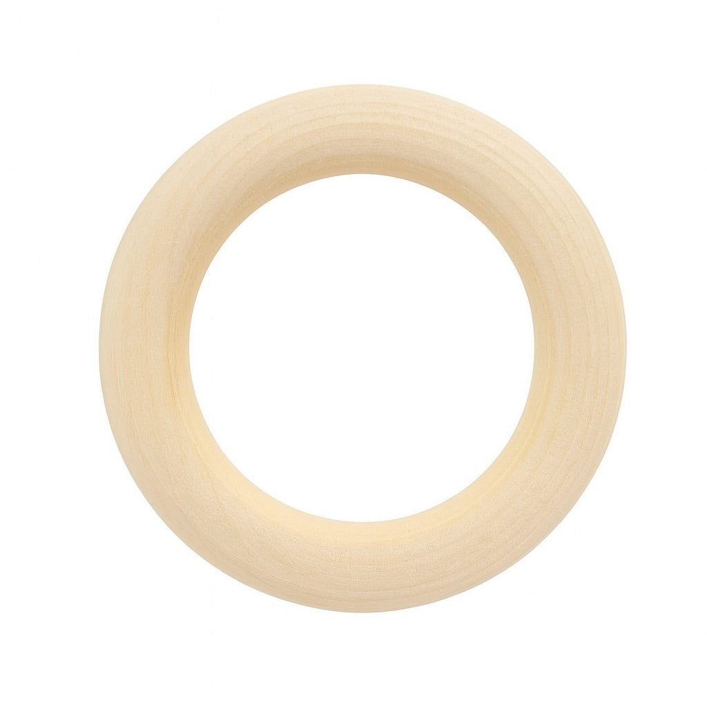 Aros de Madera Natural Ø50 mm | Macramé
