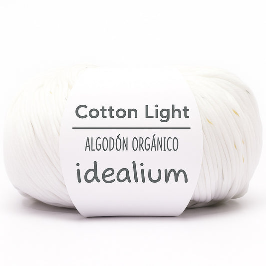 Ovillo Idealium Cotton Light Confetti – Algodón 50 g con efecto moteado