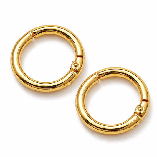 Mosquetones metálicos para bolso (Pack de 2) Dorado