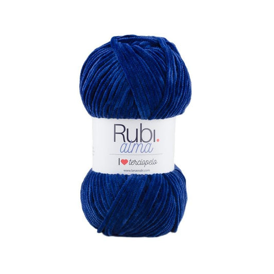 Ovillo Rubí Alma – Poliéster terciopelo 100 g, tacto suave