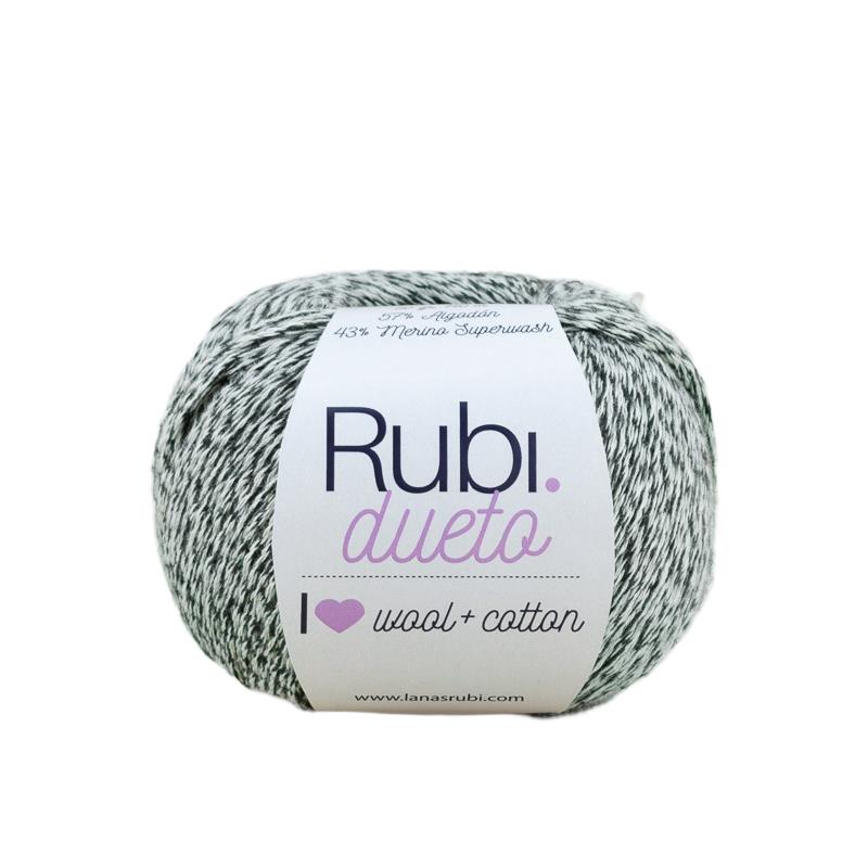 Fil Ruby Duet – Coton et mérinos Superwash 50 g, nuances mélangées