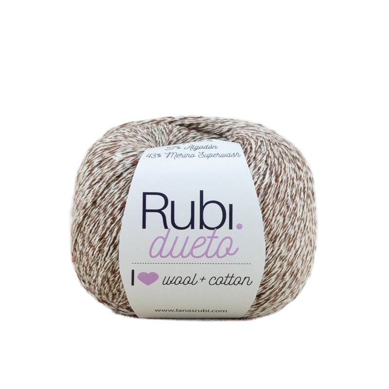 Fil Ruby Duet – Coton et mérinos Superwash 50 g, nuances mélangées