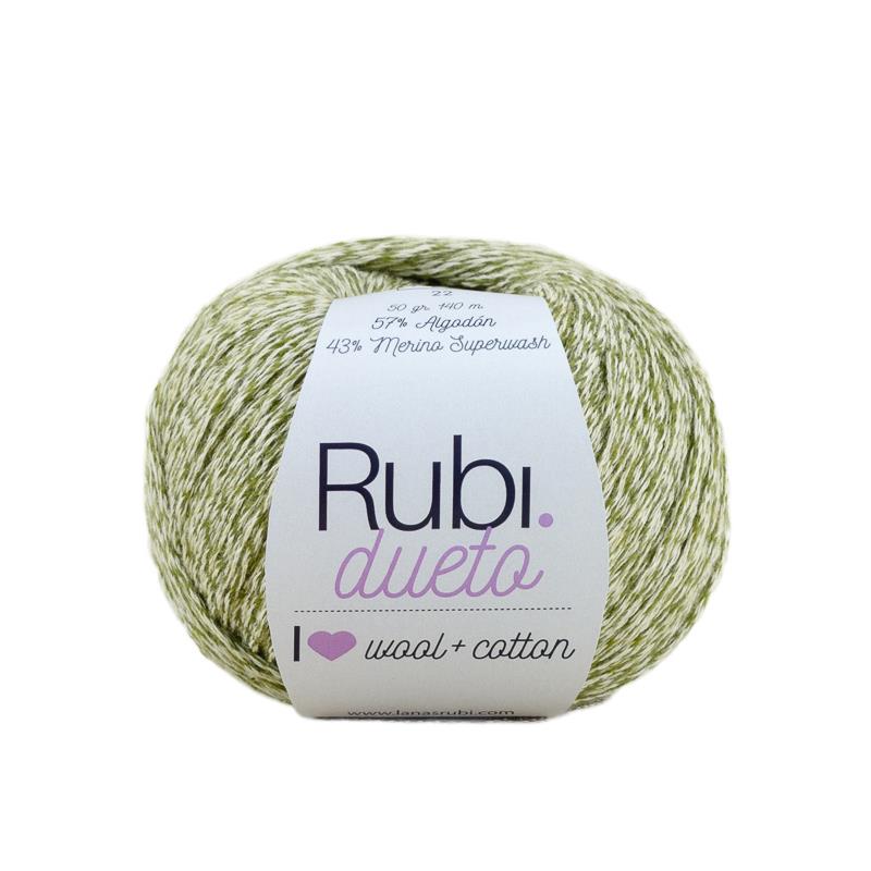 Fil Ruby Duet – Coton et mérinos Superwash 50 g, nuances mélangées