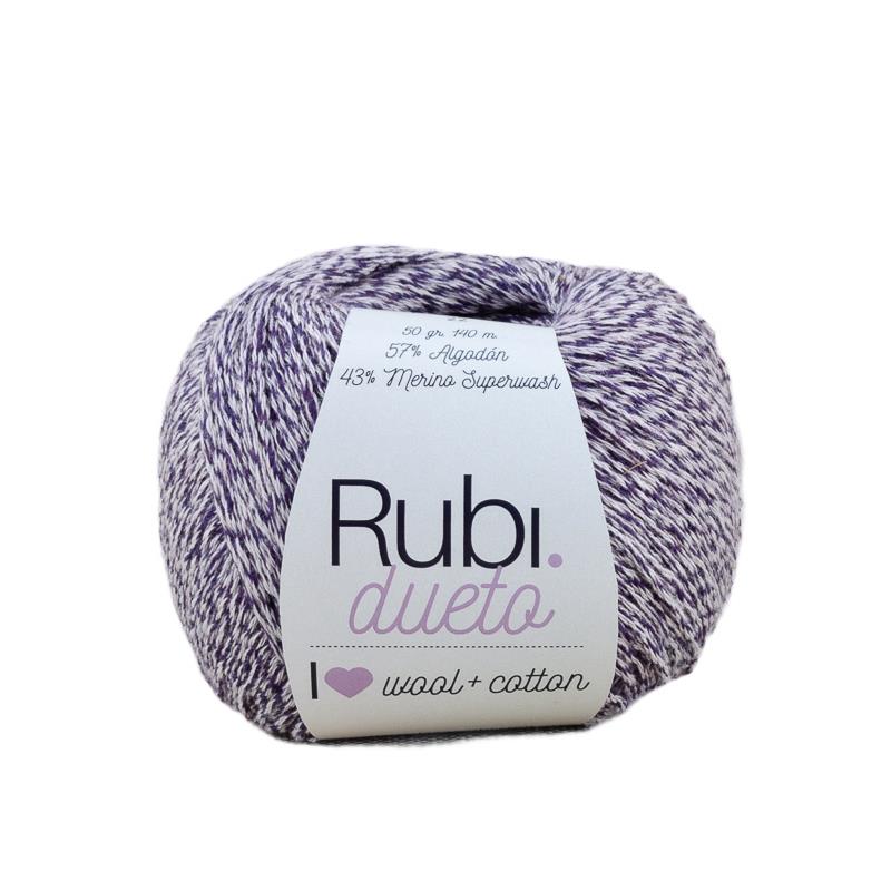 Fil Ruby Duet – Coton et mérinos Superwash 50 g, nuances mélangées
