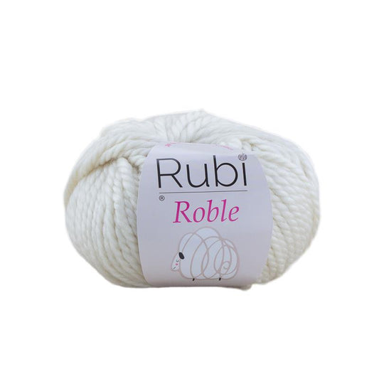 Ovillo Rubí Roble – Lana merino muy gruesa 100 g