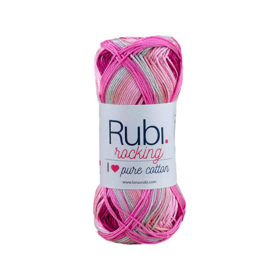 Ovillo Rubí Rocking – Algodón multicolor 100 g
