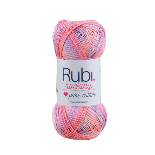 Ovillo Rubí Rocking – Algodón multicolor 100 g