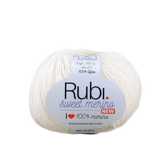 Ovillo Rubí Sweet Merino – Lana merino 50 g, prendas suaves