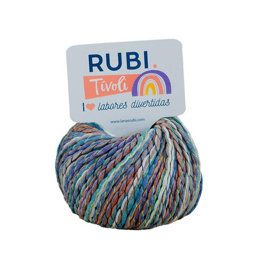 Ovillo Rubí Tivoli – Algodón suave 50 g, uso versátil