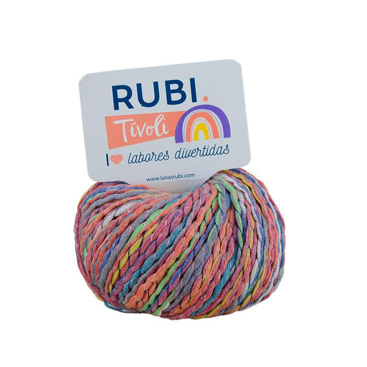 Ovillo Rubí Tivoli – Algodón suave 50 g, uso versátil
