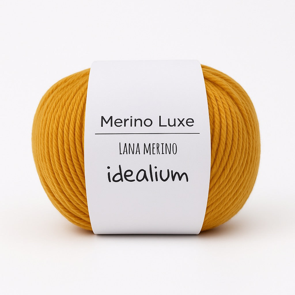 Ovillo Idealium Merino Luxe, lana merino 100% color 001