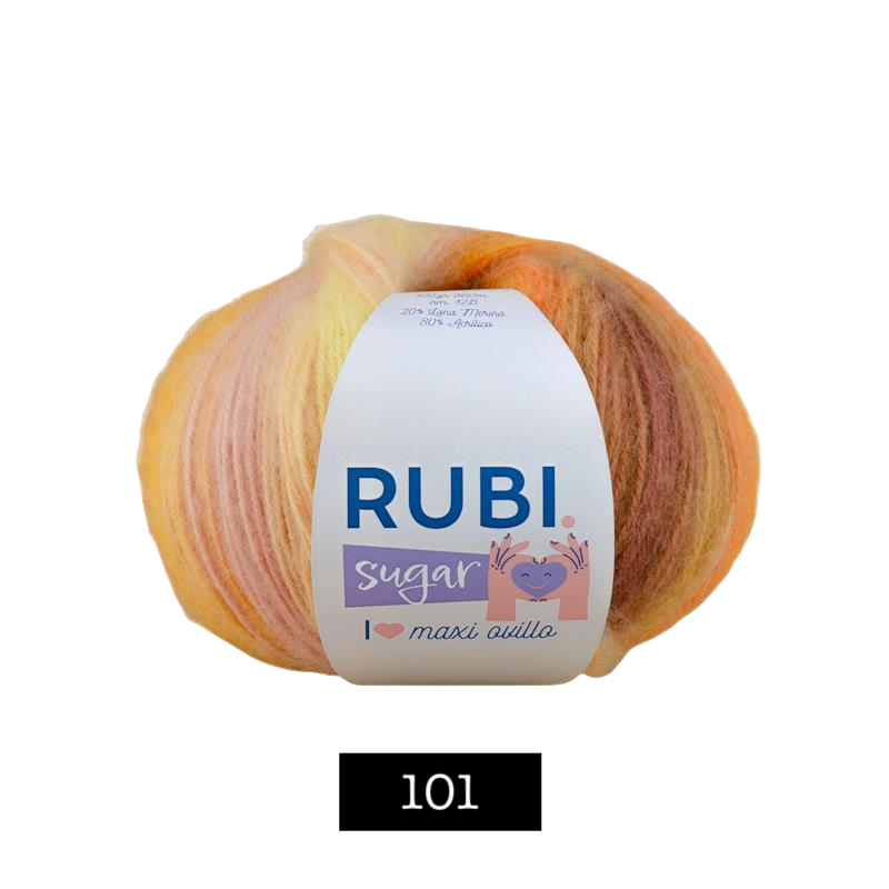 OVILLO RUBI SUGAR CON LANA MERINO 101