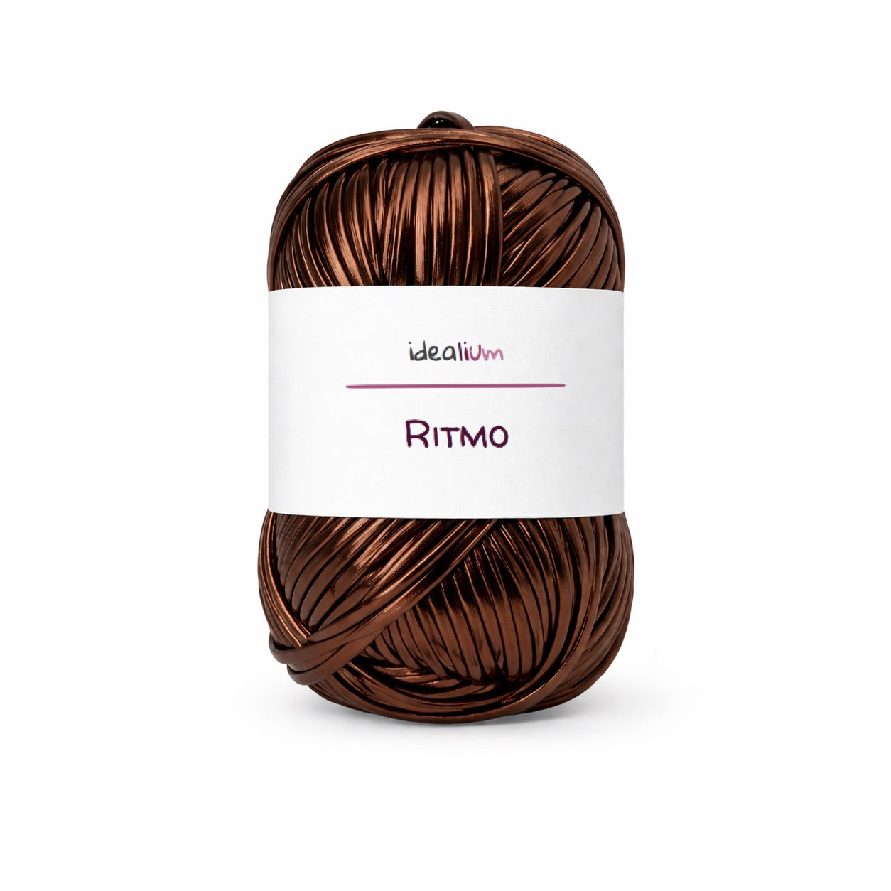 Ritmo · Trapillo metálico brillante para bolsos de fiesta R014 Marrón