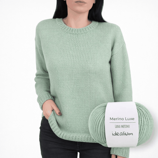 Kit para tejer Jersey Basic Merino – Lana Merino, Talla S/M