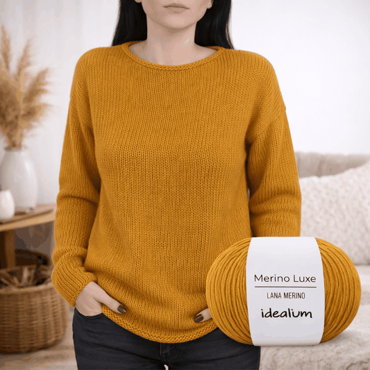 Kit para tejer Jersey París – Lana merino, Talla L/XL