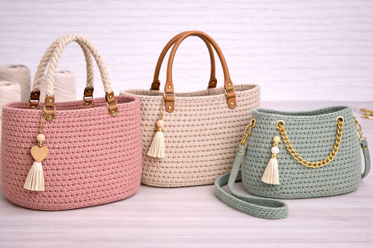 bolsos tejidos a trapillo