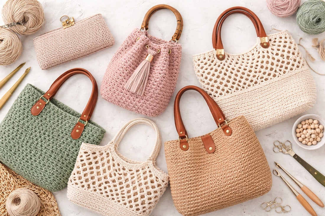 Qué punto elegir para un bolso de trapillo o cordón según la forma