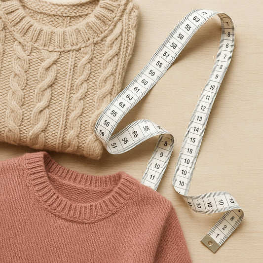 Medidas estándar por tallas (S, M, L, XL) para tejer — Guía CYC