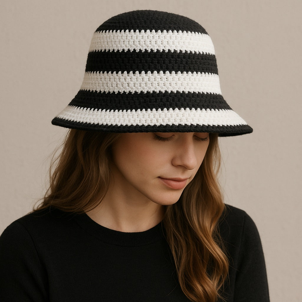 Patrón Bucket Hat Duna tejido con ganchillo Idealium