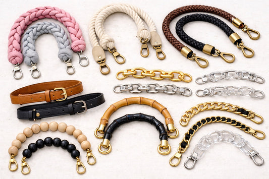Asas para bolsos de trapillo y cordón: tipos y cuándo usarlas