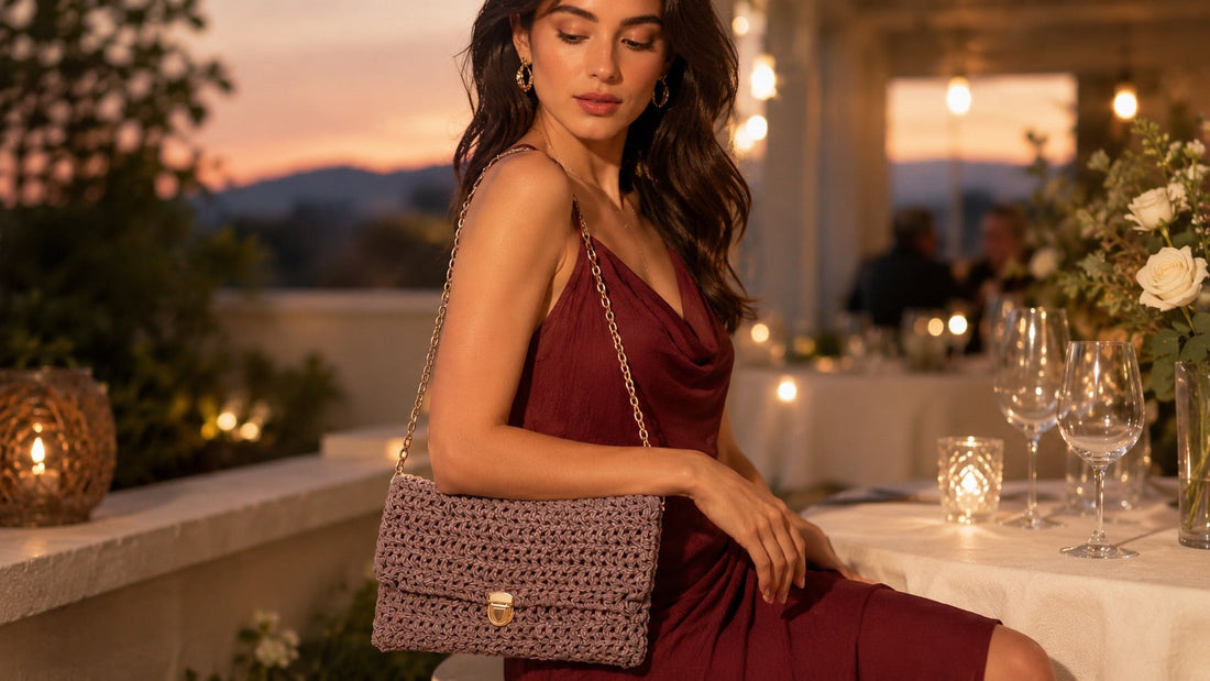 Bolso de fiesta a crochet con Esencia: patrón gratis