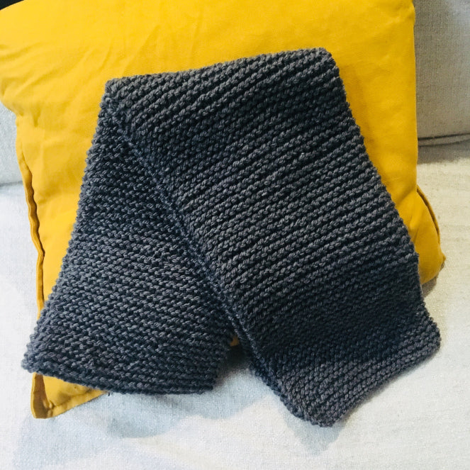 Patrón Bufanda tejida a tricot