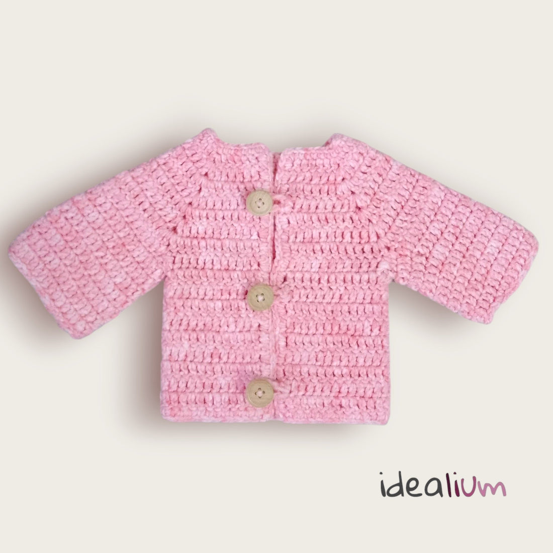 Chaqueta Bebé Totora tejida a ganchillo