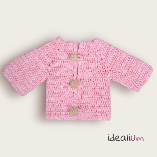 Chaqueta Bebé Totora tejida a ganchillo