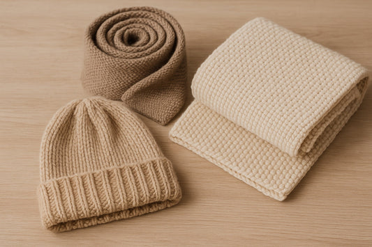 Medidas y patrón base de gorros, bufandas y mantas