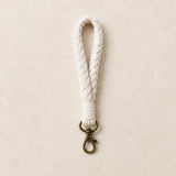 Asa de muñeca para clutch – Trenzada – Color Blanco