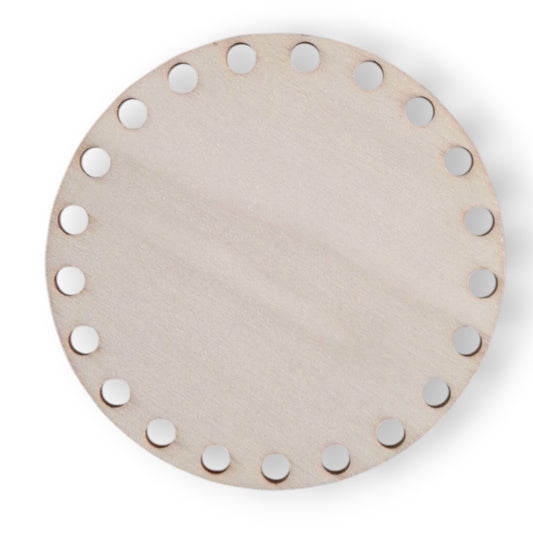 Base de madera circular para tejer 10 cm