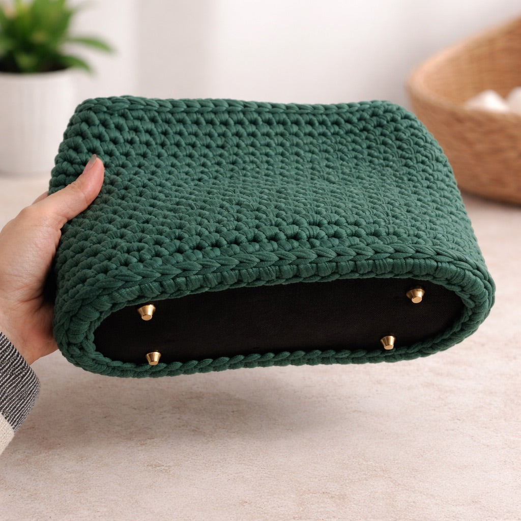 Base ovalada sintética negra para bolsos (perforada)