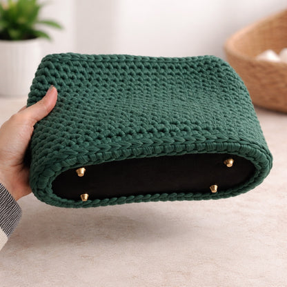 Base ovalada sintética negra para bolsos (perforada)