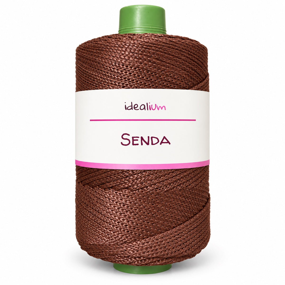 Senda · Cordón trenzado 3 mm para crochet S016 Marrón chocolate