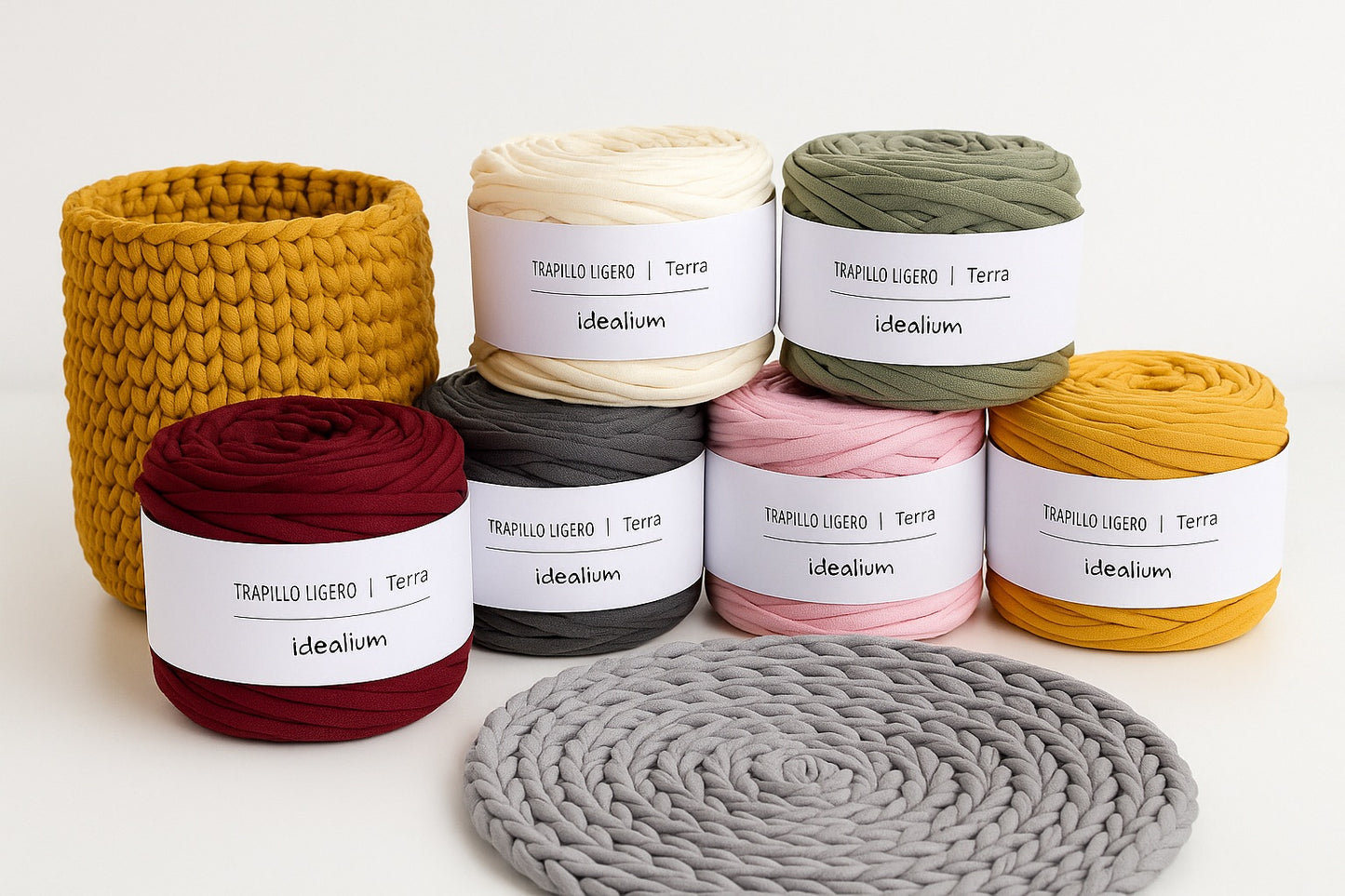Bobina de Trapillo Ligero TERRA (285-300g) – Colores lisos