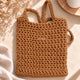 Senda crochet shopping bag kit – S011 Brown