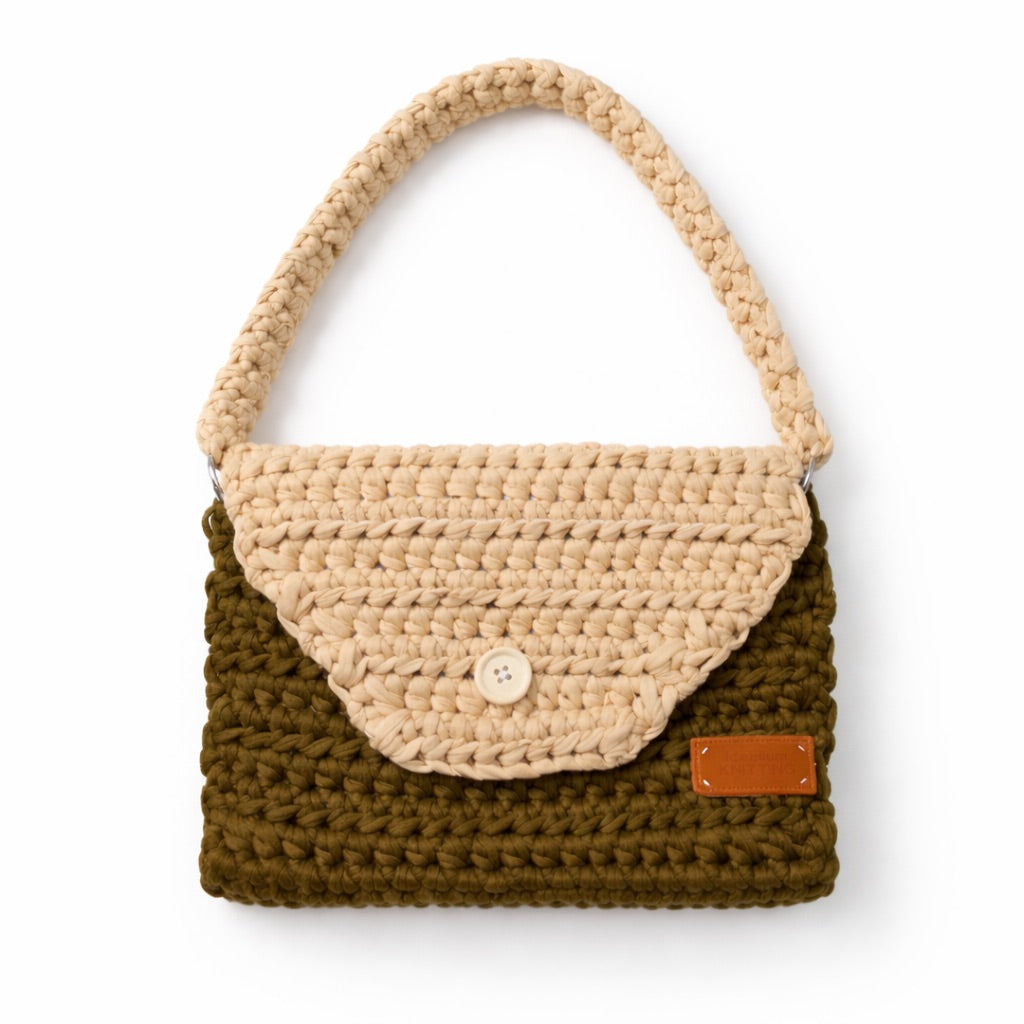 Naturly Crochet Bag Kit | Terra T-shirt Yarn and Accessories