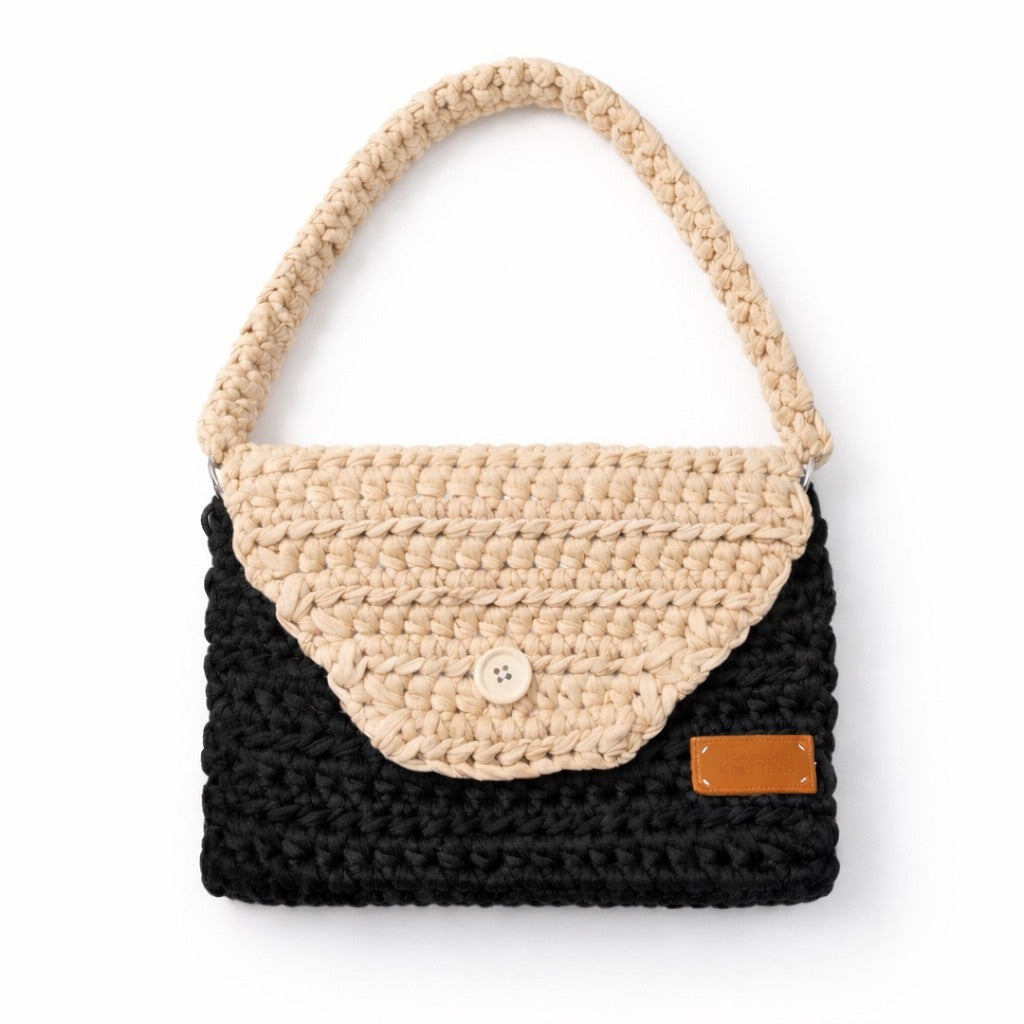 Kit Bolso Naturly · Teje tu bolso de trapillo Negro
