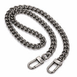 Metal handbag chains with carabiner – 50 cm and 100 cm  – Color Negro