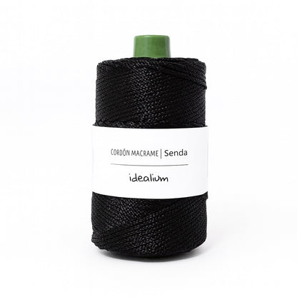 Cordón Idealium Senda 3 mm para Macramé – color 006 negro