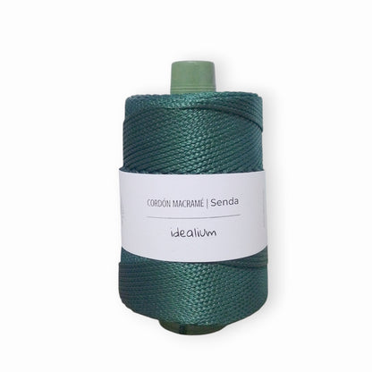  Cordón Idealium Senda 3 mm para Macramé – color 026 verde oscuro