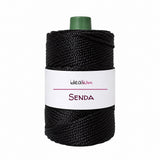 Senda · 3-mm-Flechtkordel für Crochet – Farbe S006 Schwarz