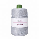Senda · 3-mm-Flechtkordel für Crochet – Farbe S018 Hellgrau