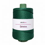 Senda · 3-mm-Flechtkordel für Crochet – Farbe S026 Dunkelgrün