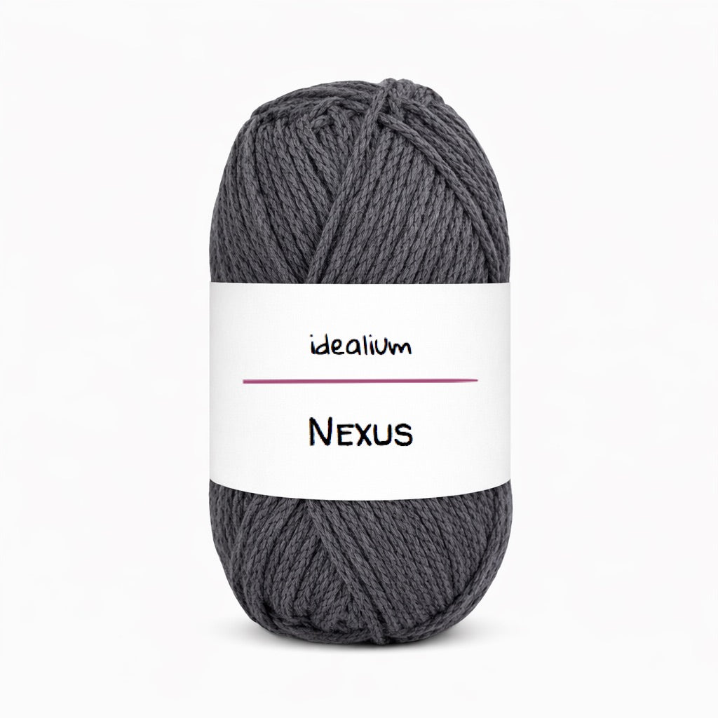 Nexus · Cordón fino de algodón 2 mm 123 Gris oscuro