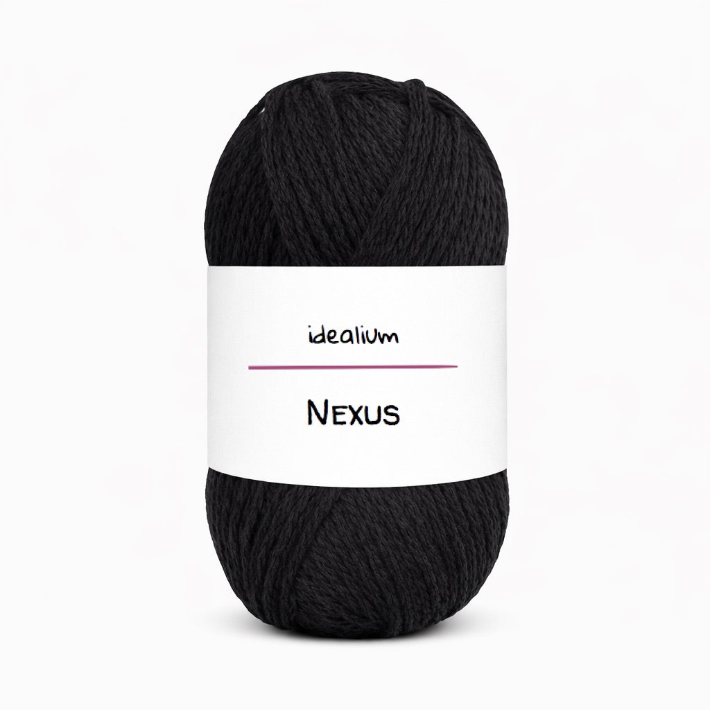 Nexus · Cordón fino de algodón 2 mm 124 Negro