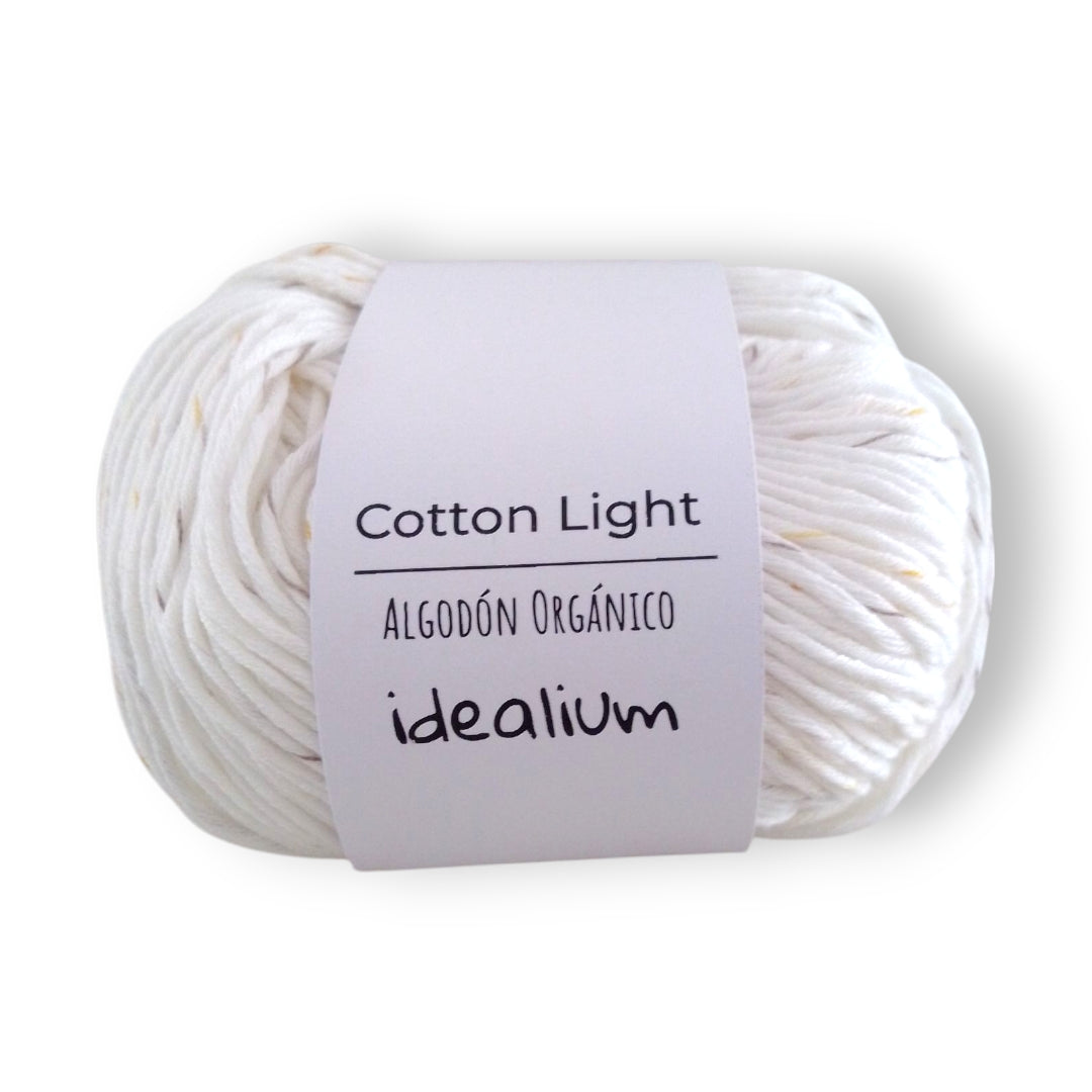 Ovillo Idealium Cotton Light Confetti – Algodón 50 g con efecto moteado