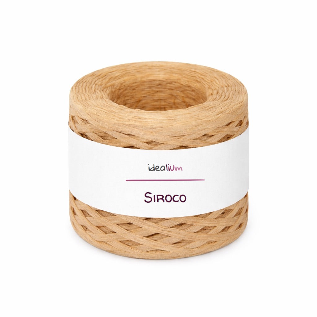 Siroco · Rafia de papel para bolsos y accesorios de verano S039 Beige