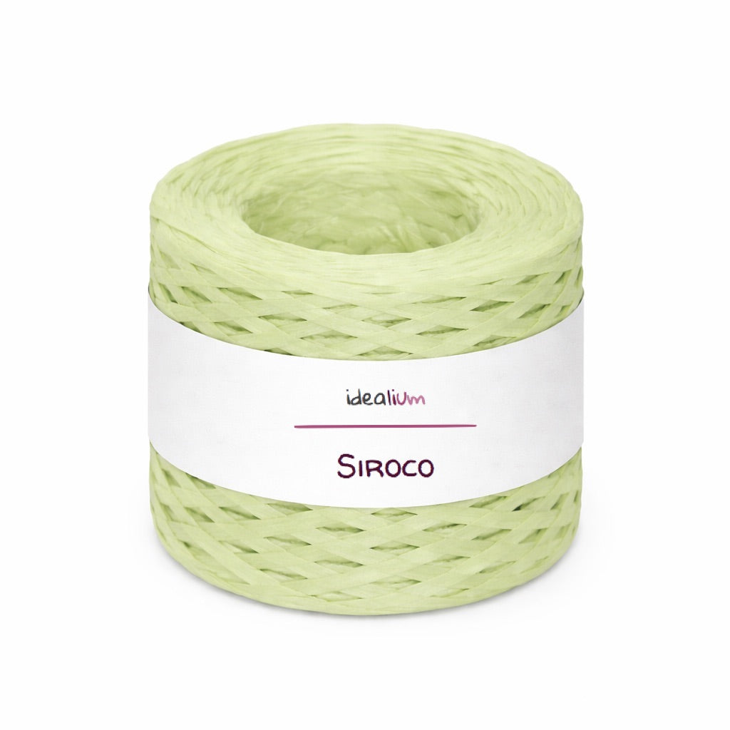 Siroco · Rafia de papel para bolsos y accesorios de verano S040 Verde claro